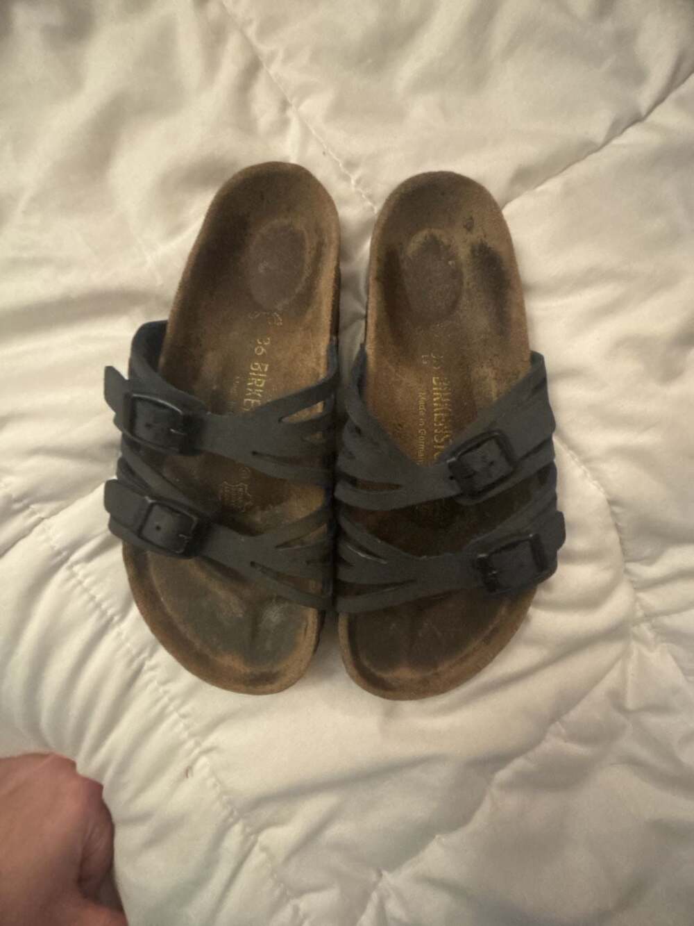 Birkenstock Granada Size 36 Black Sandals